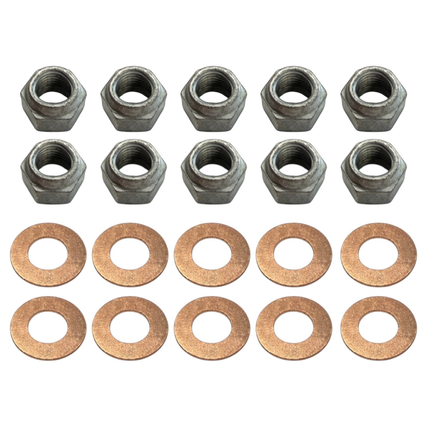 9in CARRIER NUT AND COPPER WASHER KIT - CONCOURS 20PC