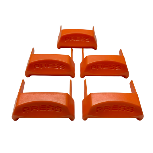 SEATBELT BUTTONS XD-E/ZJ-K/FC-D ORANGE - SET5