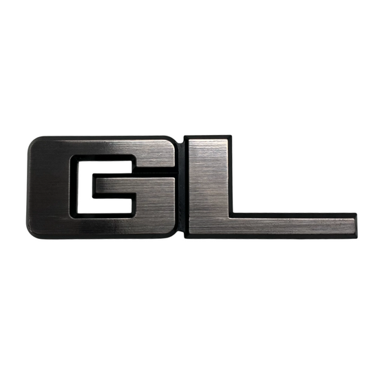 BADGE GL XD-F SILVER BRUSHED - EACH