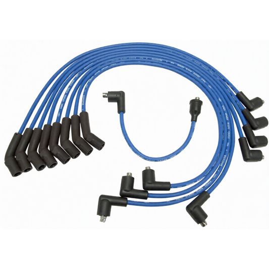 PLUG LEAD SET WINDSOR BLACK 45deg PLUG ENDS - STANDARD CAP BLUE - NGK