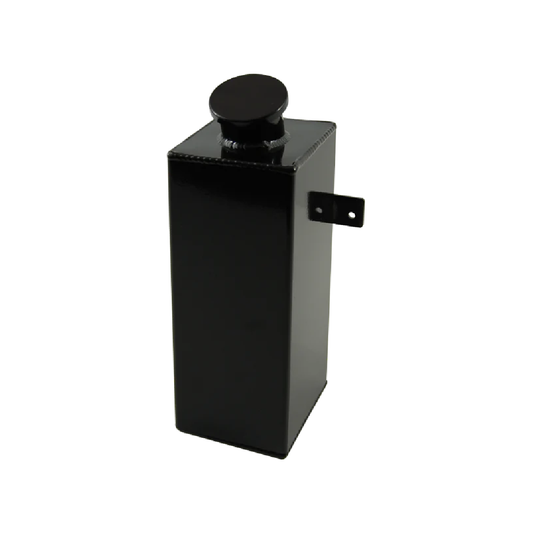 WINDSCREEN WASHER BOTTLE - ALLOY BLACK - NO WASHER PUMP (VERTICAL TYPE)