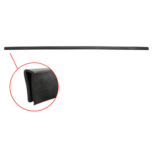 GLASS CHANNEL SEMI-CURED RUBBER XK-P DOOR GLASS (RUBBER U-CHANNEL) - 1.3M LENGTH