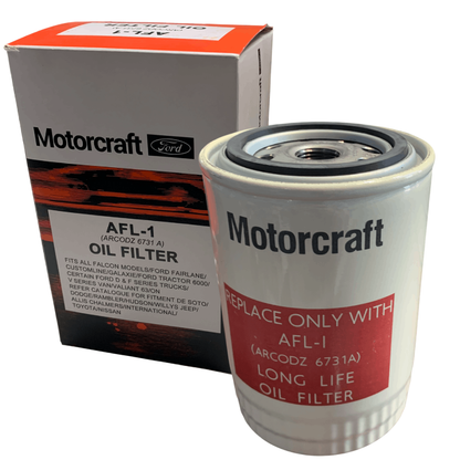 OIL FILTER MOTORCRAFT 70's AFL1 REPRODUCTION