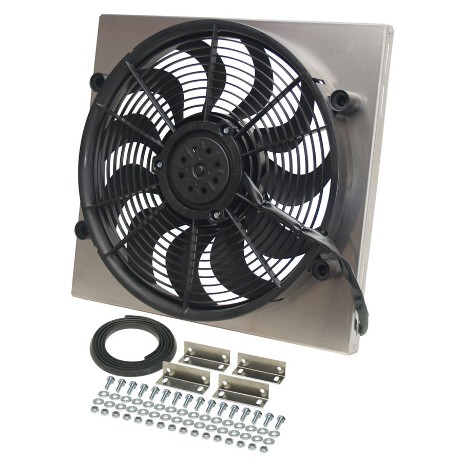 SINGLE THERMO FANS IN SHROUD SUIT XR-Y & XA-C BOLT-IN RAD? 2400CFM DERALE