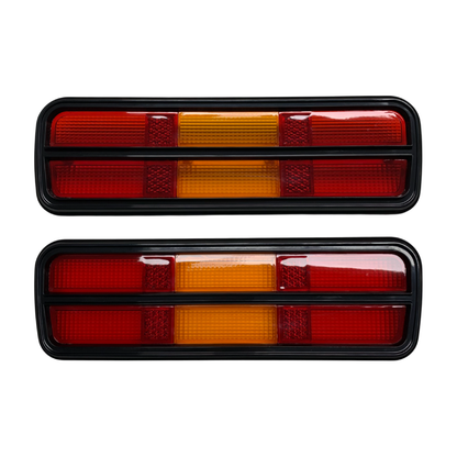 LENS TAIL LIGHT XC COUPE-INC BLACK SURROUNDS - PAIR