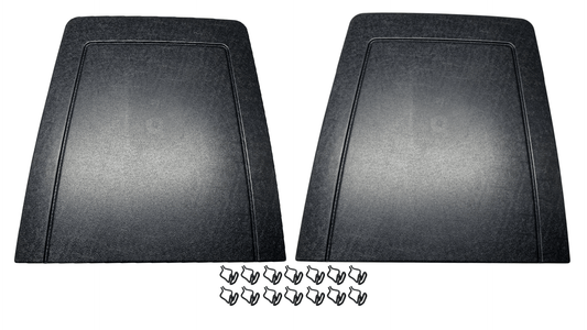BUCKET SEAT PLASTIC BACK COVERS XA/ZF/P5 BLACK