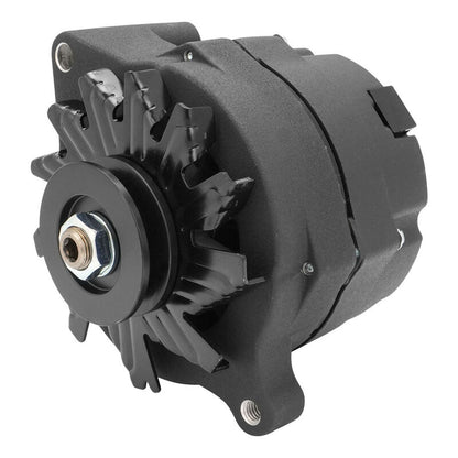 ALTERNATOR 105A INTERNAL-REG, 1-WIRE BLACK,SUIT MOST 60-EARLY 80s FORDS