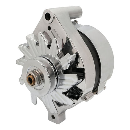 ALTERNATOR FORD EARLY-MOUNT EXT-REG 100AMP CHROME