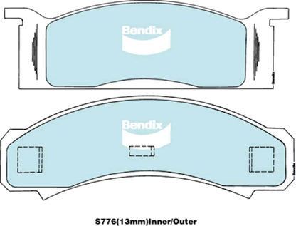 BRAKE PADS FRONT XW-Y KH / GIRLOCK BENDIX ADV