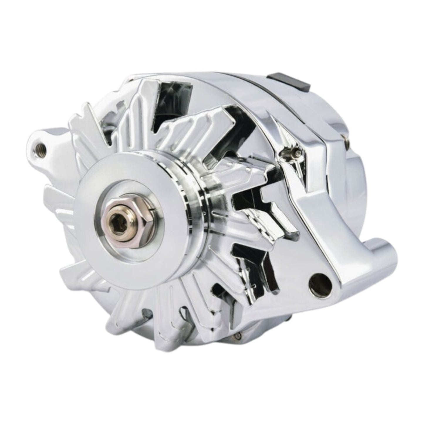 ALTERNATOR 100A INTERNAL-REG, 1-WIRE CHROME,SUIT MOST 60-EARLY 80s FORDS