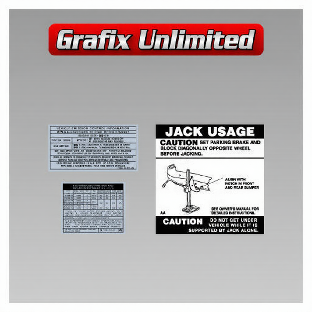 DECAL KIT ENGINE BAY MASTER KIT XA/ZF 302