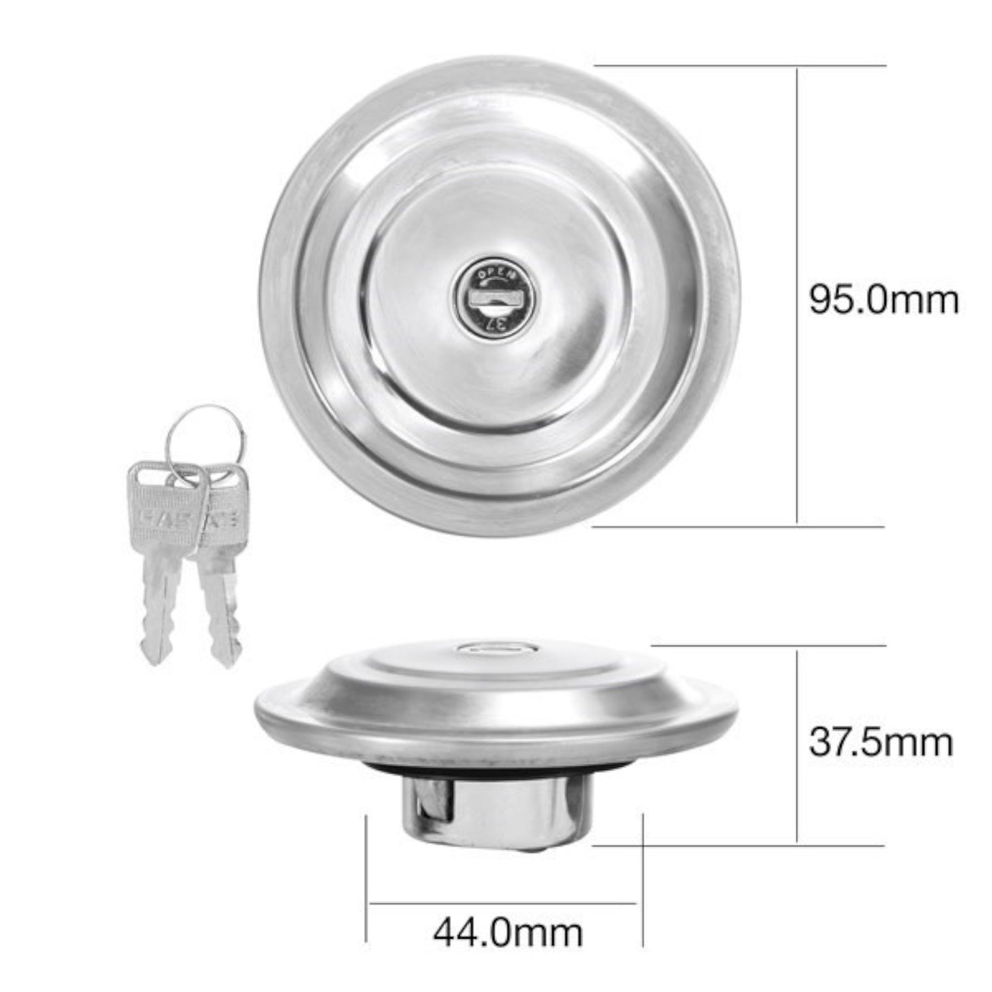 FUEL CAP XK-Y STD-REPLACEMENT LOCKING (VENTED)