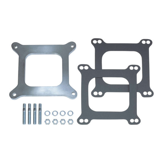 CARB SPACER 4BBL SQ/BORE 3/8in OPEN ALLOY