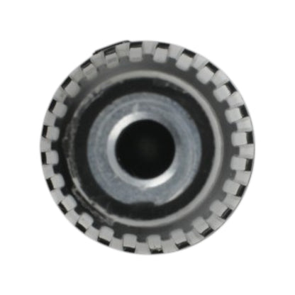 KNOB WIPER HEATER FAN W/GRUB SCREW, BLACK WITH SILVER INSERT