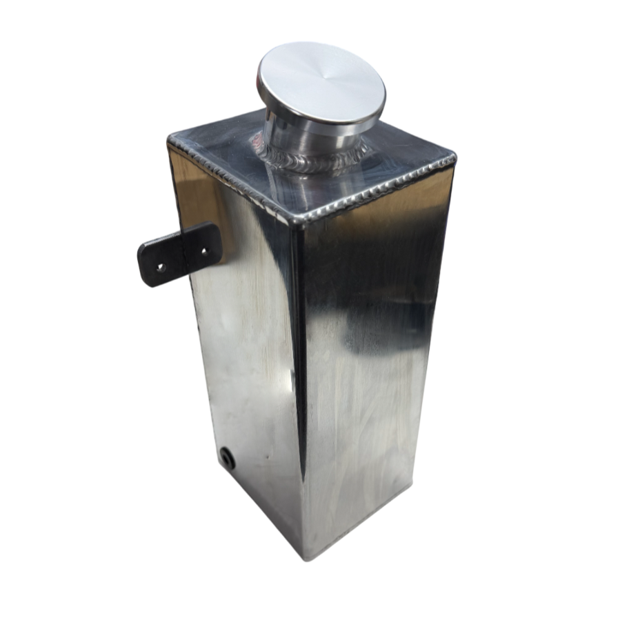 WINDSCREEN WASHER BOTTLE - ALLOY - NO WASHER PUMP (VERTICAL TYPE)