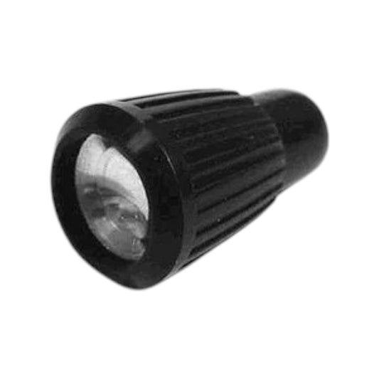 KNOB CHOKE/DEFROST/TEMP BLACK WITH SILVER INSERT