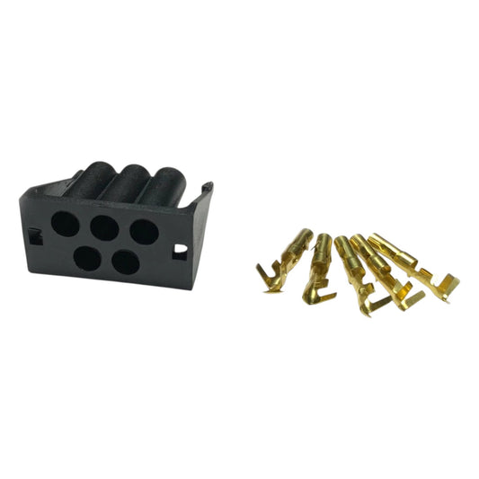 SWITCH PLUG & TERMINAL SET (5 PIN) XA-B/ZF-G/P5 DASH SWITCHES - DOES ONE SWITCH