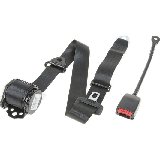 SEATBELT NEW RETRCT BUCKET FR 450STK XR-C/ZA-H/P5-6 - EACH BLACK