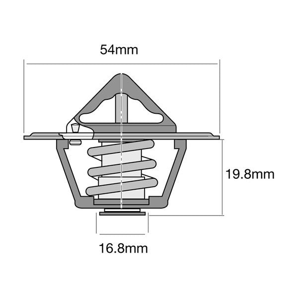 THERMOSTAT CLEVELAND 170°F/76°C TRIDON