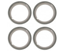 WHEEL TRIM RING XW-F 5 AND 12 SLOT 14in CONCOURS - SET-4