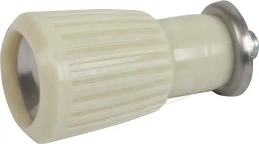 KNOB CIGAR LIGHTER, IVORY WITH SILVER INSERT