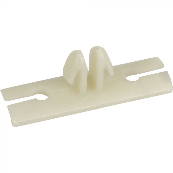 WIRE RETAINING CLIP - WHITE PLASTIC - EACH