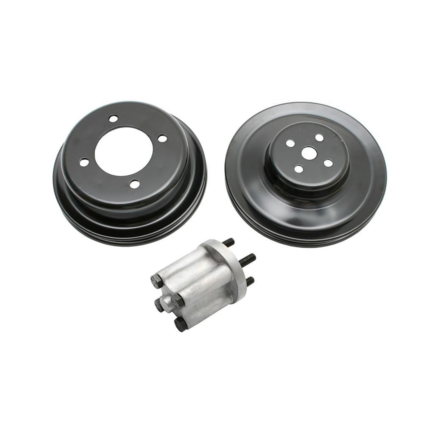 PULLEY SET CLEVELAND & LH WINDSOR SINGLE V-GRV STEEL (INC FAN 2.45 FAN SPACER)