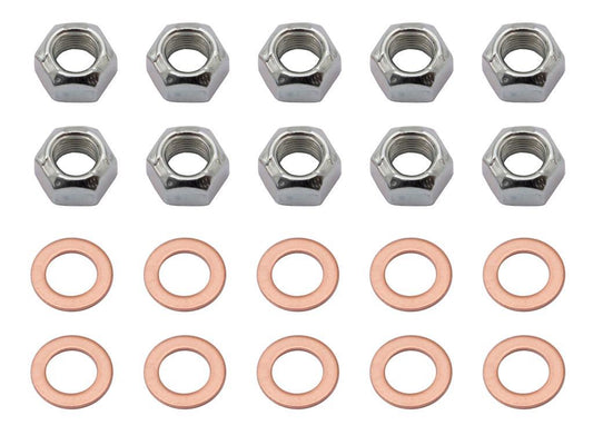 9in CARRIER NUT AND COPPER WASHER KIT - CONCOURS 20PC