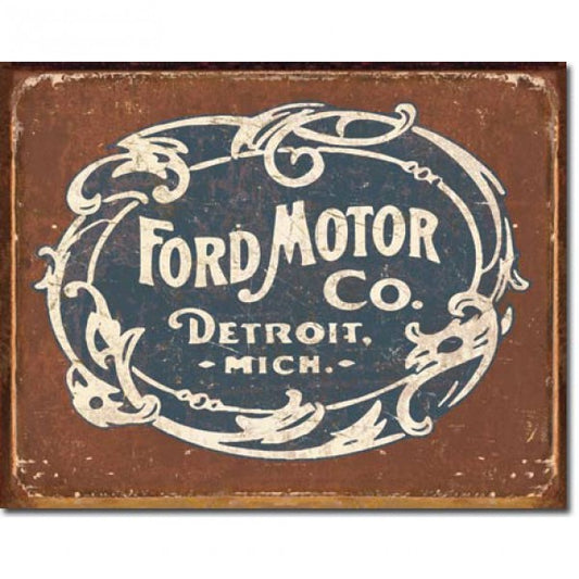 SIGN FORD MOTOR CO. DEARBORN MICH - METAL