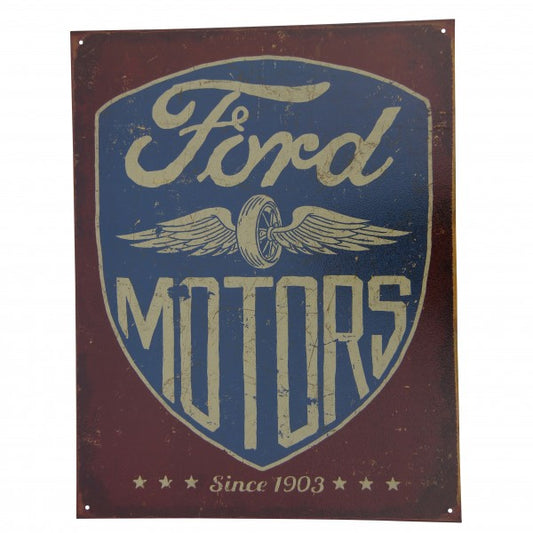 METAL SIGN - FORD MOTORS SINCE 1903