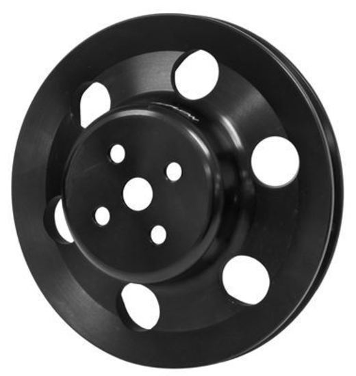 PULLEY CLEVELAND & LH WINDSOR WATER-PUMP S/GROOVE ALLOY - BLACK