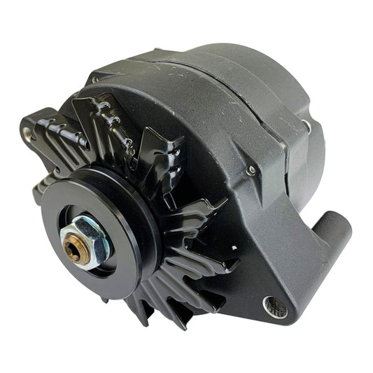 ALTERNATOR 105A INTERNAL-REG, 1-WIRE BLACK,SUIT MOST 60-EARLY 80s FORDS